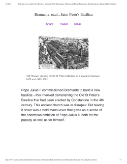 Bramante, et.al., Saint Peter`s Basilica