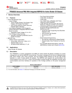 TPS65835 Advanced PMU With Integrated