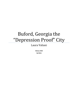 Buford, Georgia the &ldquo;Depression Proof&rdquo; City
