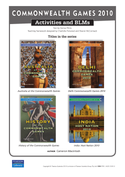 Commonwealth games 2010