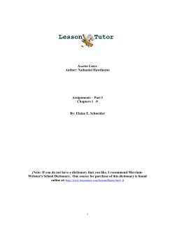 Scarlet Letter Author