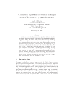 Decision-making in Sustainable Transport Investment