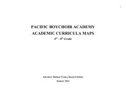 grade 8 - Pacific Boychoir Academy