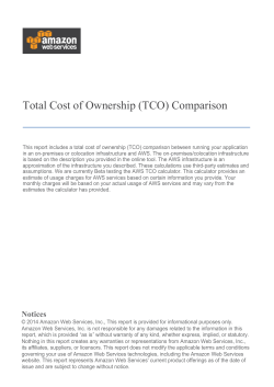 Total Cost of Ownership (TCO) Comparison