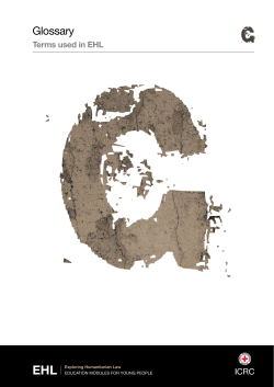 Glossary - ICRC.org