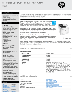 HP Color LaserJet Pro MFP M477fdw New