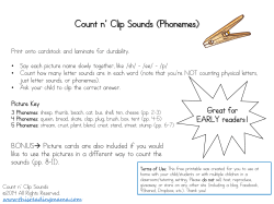 Count n` Clip Sounds (Phonemes)