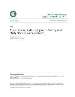 Modernization and Development: An Empirical Study of South Korea