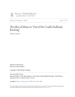 The Idea of Music in "Out of the Cradle
