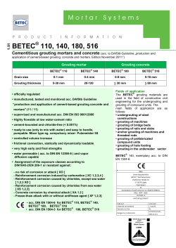 betec 110, 140, 180, 516 - GCP Applied Technologies