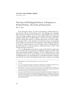 The Sum of All Delegated Power