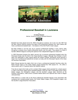 General Admission - SABR New Orleans