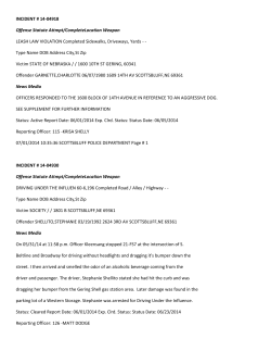 INCIDENT # 14-04918 Offense Statute Attmpt