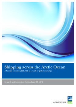 Shipping across the Arctic Ocean