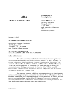 Re: Securities Offering Reform Release Nos. 33-8501 and 34