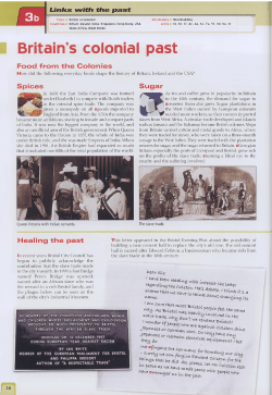 I Britain`s colonial past