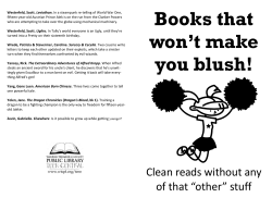 Books that won`t make you blush!