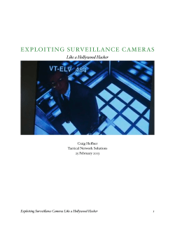 exploiting surveillance cameras