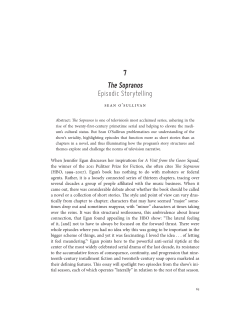 7 The Sopranos Episodic Storytelling