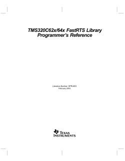 TMS320C62x/64x FastRTS Library