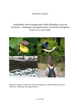 Sustainable forest management within Biosphere reserves