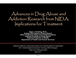 Advances in Drug Abuse and Addiction Research from NIDA