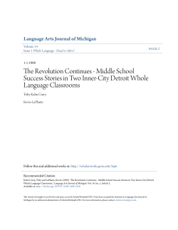 Middle School Success Stories in Two Inner