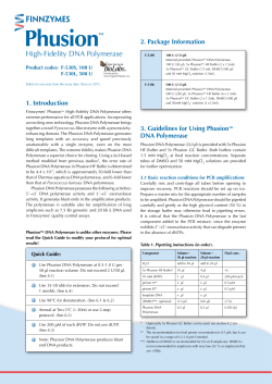 Phusion High-Fidelity DNA Polymerase