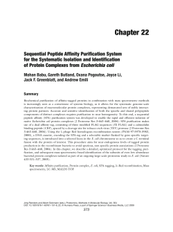 Sequential peptide affinity purification