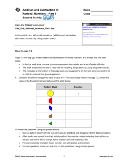 Student Activity PDF - TI Education