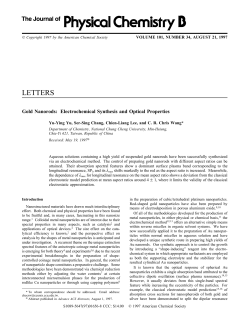 Gold Nanorods: Electrochemical Synthesis and Optical Properties