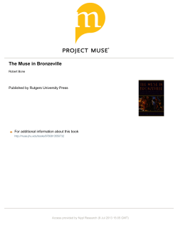 The Muse in Bronzeville