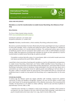 Mandalas as a tool for transformation to enable human flourishing