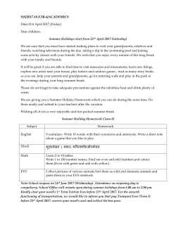 Class -2 Holiday Homework - Swarnleela International School