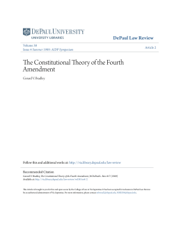 The Constitutional Theory of the Fourth Amendment