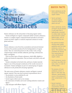 Humic Substances - Government of Nova Scotia