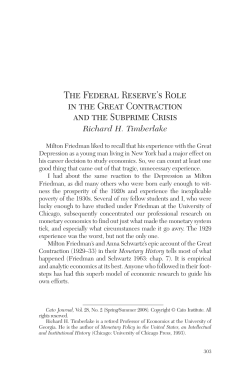 The Federal Reserve`s Role in the Great Contraction