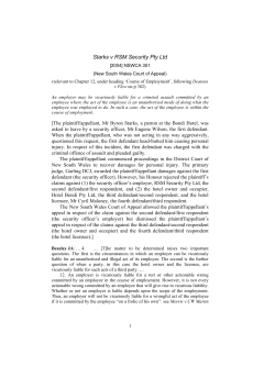 Starks v RSM Security Pty Ltd