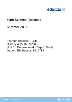 Mark Scheme - Revision World