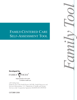 family-centered care self-assessment tool