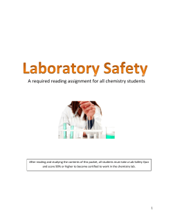 A required reading assignment for all chemistry students