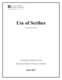 Use Of Scribes