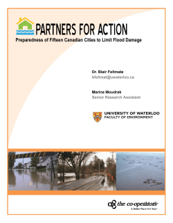 Preparedness of Fifteen Canadian Cities to Limit - The Co