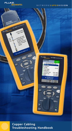 Copper Cabling Troubleshooting Handbook