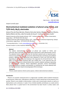 Electrochemical mediated oxidation of phenol using Ti/IrO2