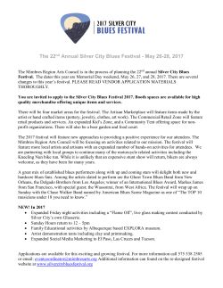 Application - Silver City Blues Festival