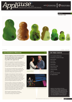 Issue 12 - The Arts Foundation