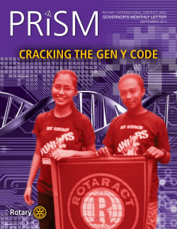 September 2014 - Rotary District 3850