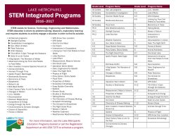 STEM Integrated Programs