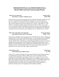 Mariel and PJ Program Notes (April 2)